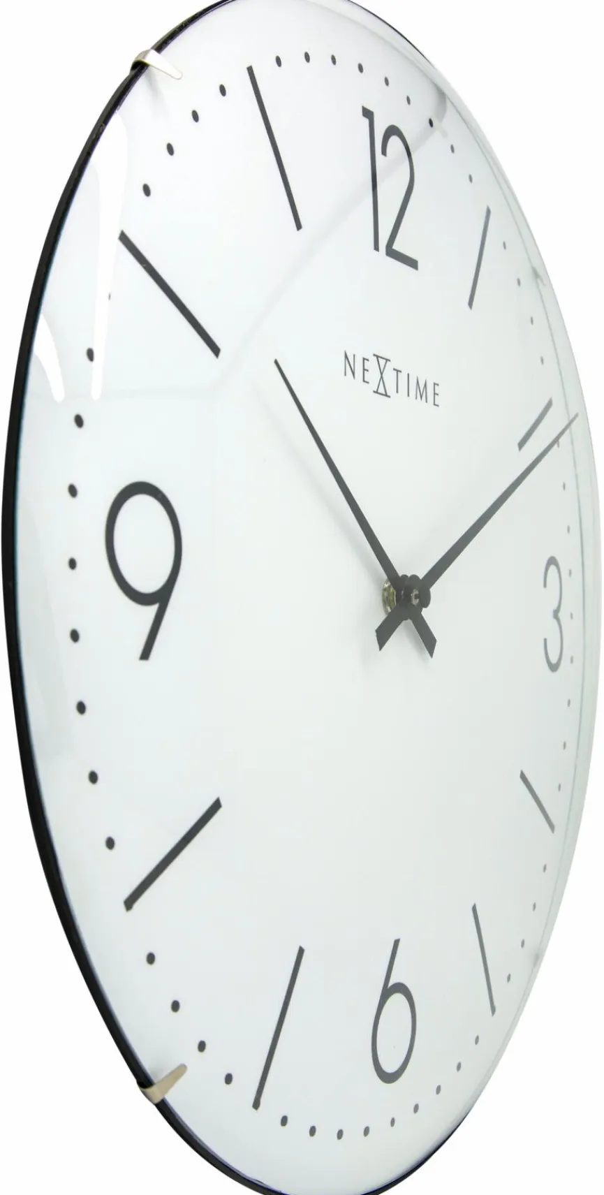 Nextime Wanduhren|Quarzwanduhr Basic Dome Ø 35 cm
