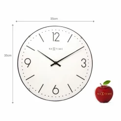 Nextime Wanduhren|Quarzwanduhr Basic Dome Ø 35 cm
