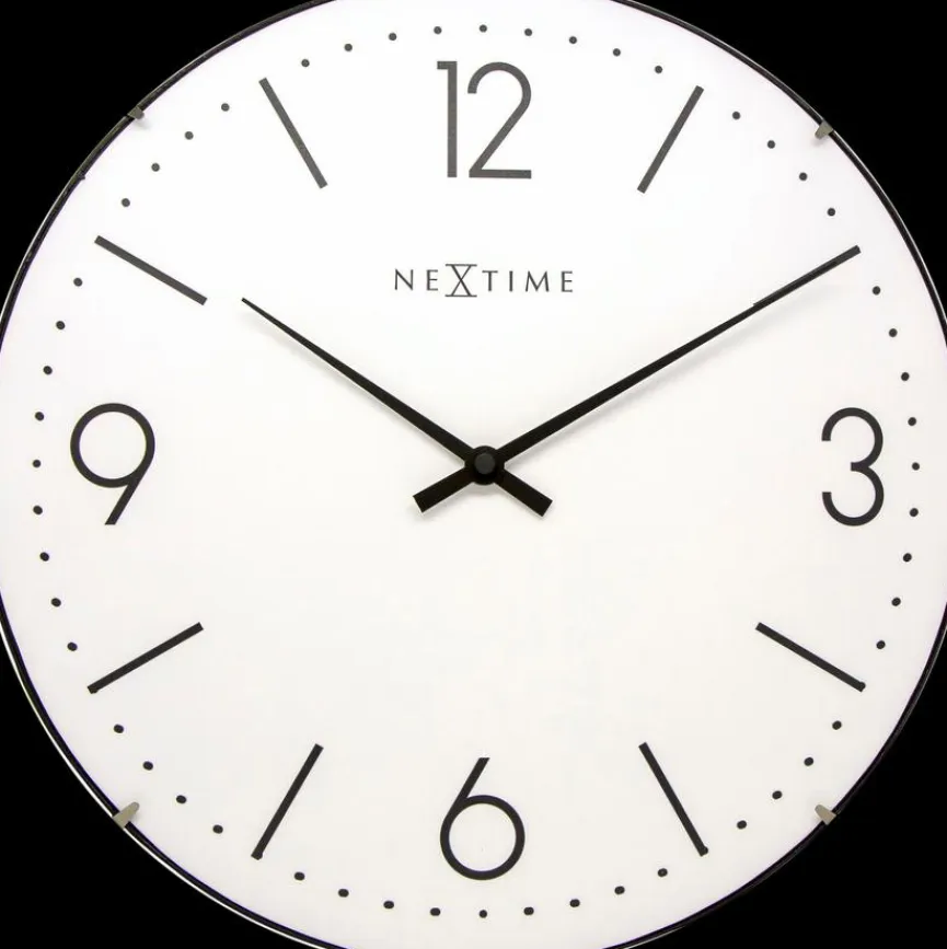 Nextime Wanduhren|Quarzwanduhr Basic Dome Ø 35 cm