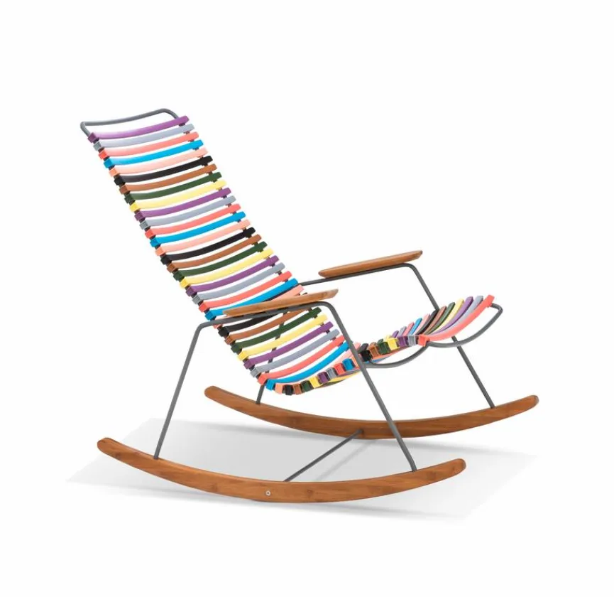 HOUE Gartenstühle|Schaukelstuhl Click, multi rot&gelb