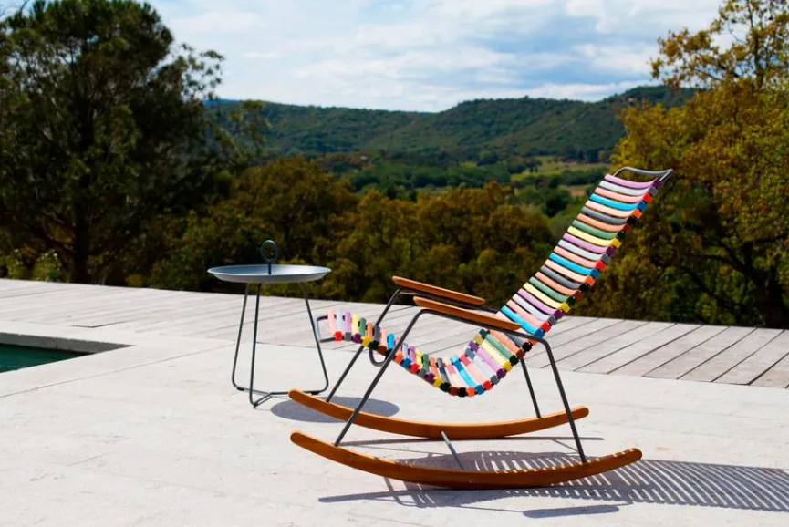 HOUE Gartenstühle|Schaukelstuhl Click, multi rot&gelb