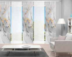 Discount Schiebewand Marmosa 5er-Set Vorhänge & Gardinen