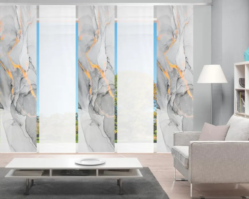 Discount Schiebewand Marmosa 5er-Set Vorhänge & Gardinen