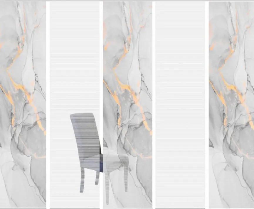 Discount Schiebewand Marmosa 5er-Set Vorhänge & Gardinen