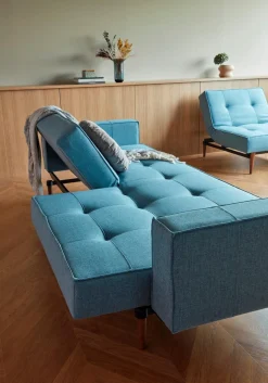 INNOVATION LIVING Schlafsofas|Schlafsofas|Schlafsofa mit Armlehnen Splitback Styletto dunkel