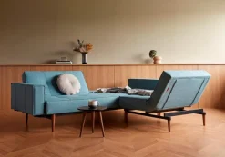 INNOVATION LIVING Schlafsofas|Schlafsofas|Schlafsofa mit Armlehnen Splitback Styletto dunkel