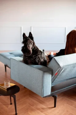 Online Schlafsofa mit Armlehnen Splitback Styletto schwarz Schlafsofas|Schlafsofas