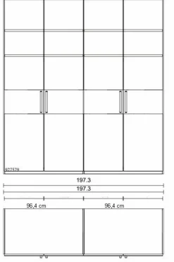 Hot Schlafzimmer-Set Kiruna 3tlg. Schlafzimmer-Komplettsets