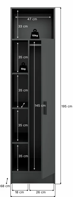 Stauraumelemente|Schrank Lucca