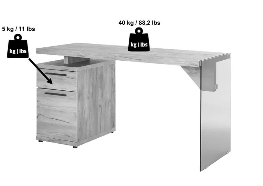 Hot Schreibtisch LUX C 140 Schreibtische