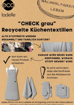 Outlet Schürze Eco Check 70 x 89 cm Schürzen