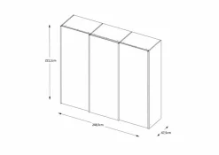 Staud Kleiderschränke|Schwebetürenschrank Includo 249 x 222 cm