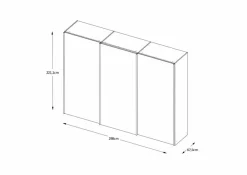 Staud Kleiderschränke|Schwebetürenschrank Includo-Glas 298 x 222 cm