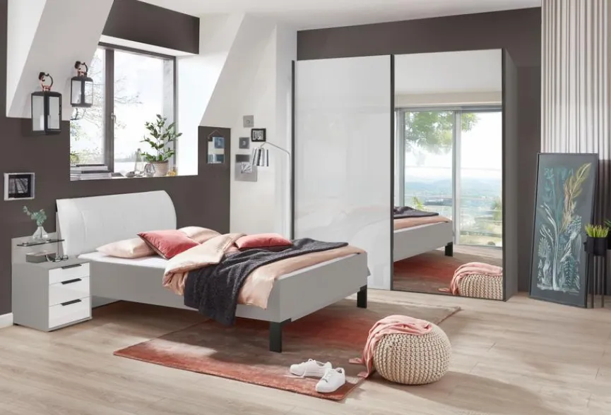 Discount Schwebetürenschrank Merida 200 x 217 cm Kleiderschränke