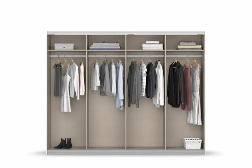 Hot Schwebetürenschrank Syncrono 271 x 211 cm Kleiderschränke