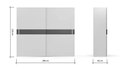 Sormani Kleiderschränke|Schwebetürenschrank Terni 280 x 239 cm
