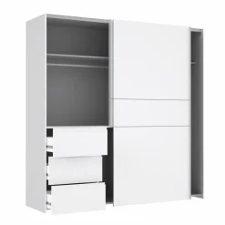 New Schwebetürenschrank Winn2 200 x 200 cm Kleiderschränke