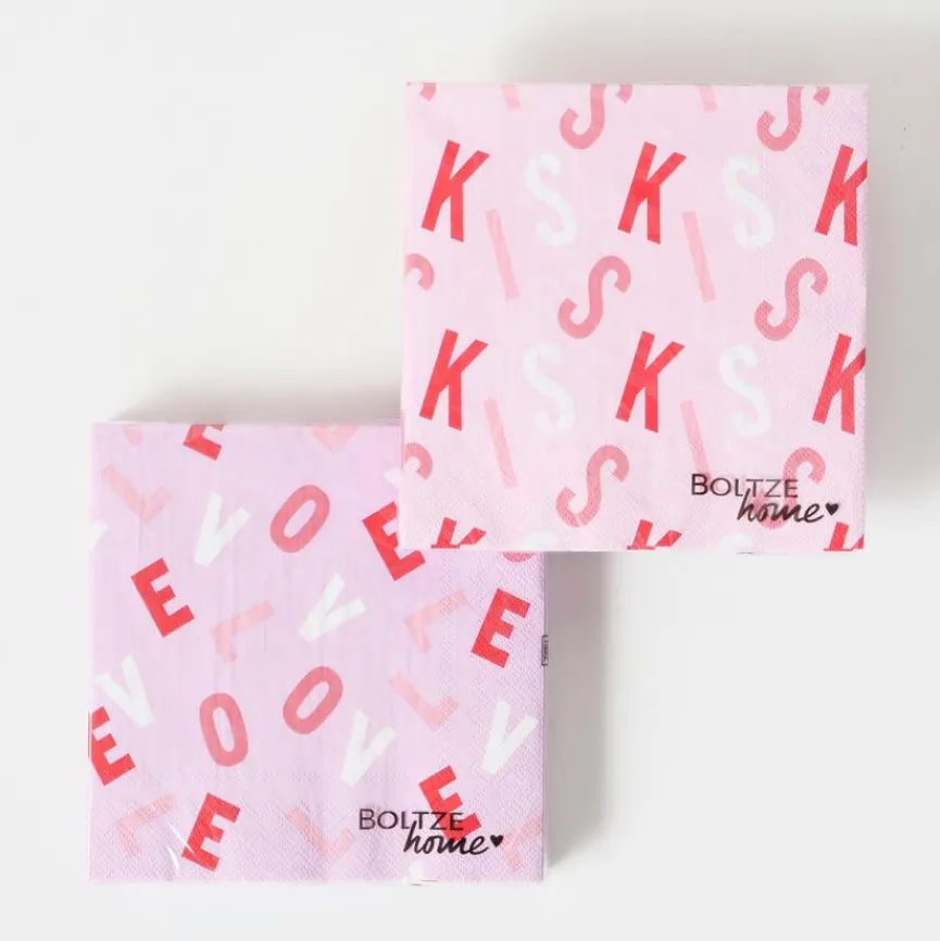 Hot Serviette Lovekiss 20tlg. Tischwäsche|Tischwäsche