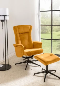 Discount Sessel mit Hocker Meran Sessel