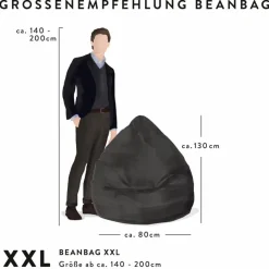 Sitting Point Sitzsack Beanbag Alfa XXL