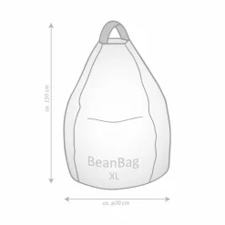 Kinder Sitting Point Sitzgelegenheiten|Sitzgelegenheiten|Sitzsack Beanbag Harlekin XL