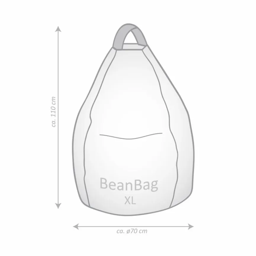 Kinder Sitting Point Sitzgelegenheiten|Sitzgelegenheiten|Sitzsack Beanbag Harlekin XL