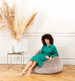 Kinder Sitting Point Sitzsack Beanbag Mink XXL