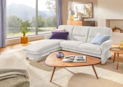 Segmüller Werkstätten Sofa inkl. Longchair Bora