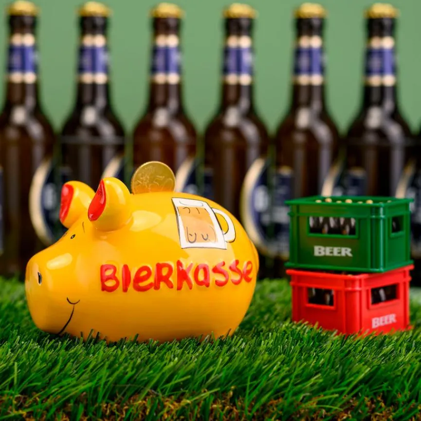 Dekodosen|Spardose Bierkasse 12,5 x 9 cm