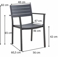 Stapelstuhl Amica, Aluminium