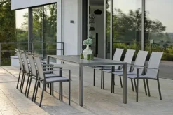 Stern Balkonstühle|Gartenstühle|Stapelstuhl Evoee, Textilen/Alu