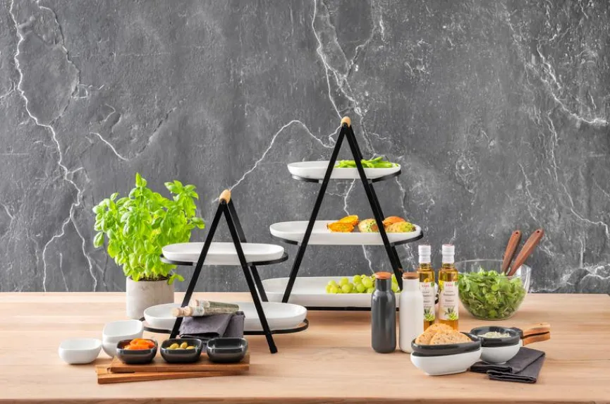 ladelle Etageren|Etageren|3-stöckige Etagere Serve & Share