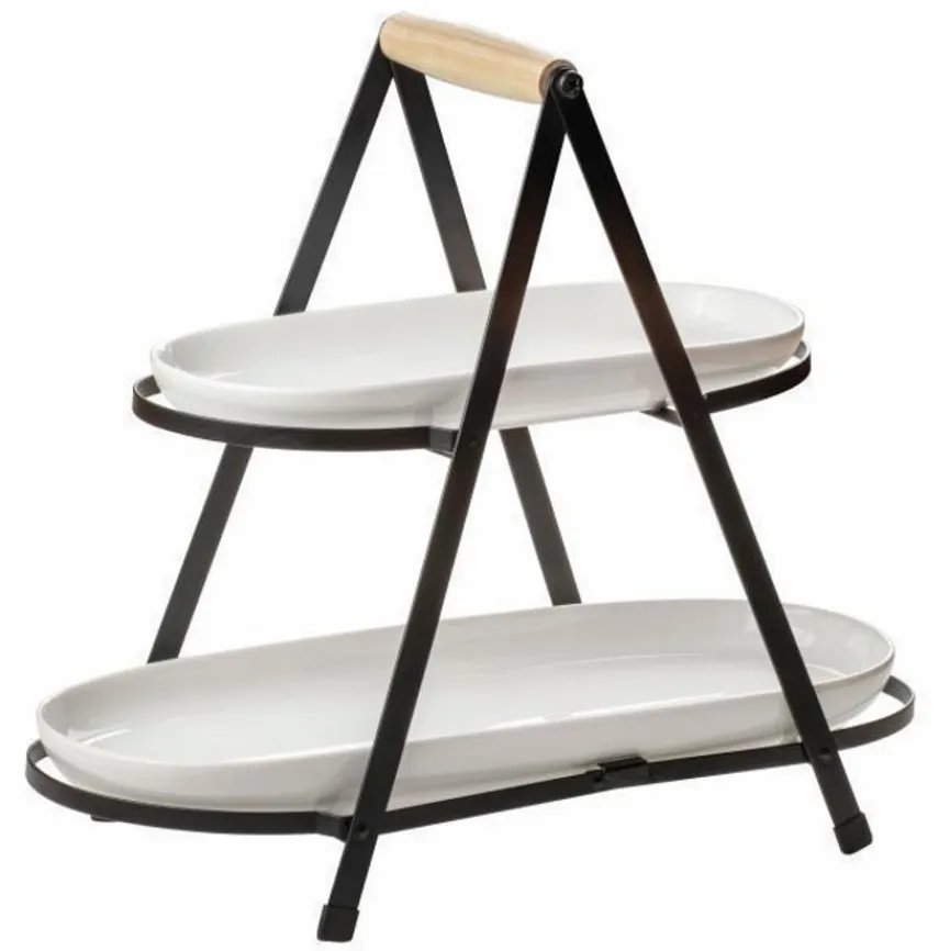 ladelle Etageren|Etageren|2-stöckige Etagere Serve & Share