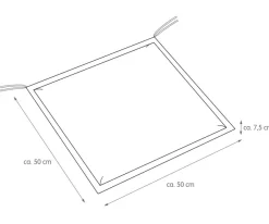 Gartenstuhl-Auflagen|Stuhlkissen Unica 50 x 50 cm