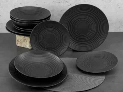 New Tafelservice Lava Stone 12tlg. Geschirr