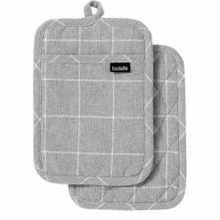 ladelle Topflappen Eco Check 2tlg.