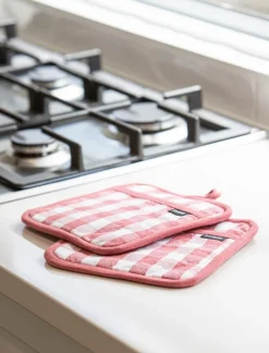 Online Topflappen Gingham 2tlg. Ofenhandschuhe