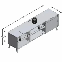FMD TV-Lowboard Brighton