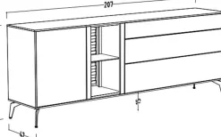 Online TV-Lowboard Meran Kommoden|Kommoden
