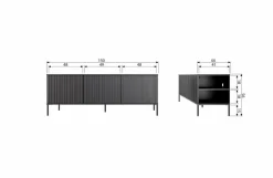 Wohnwände & Tv-Lowboards|TV-Lowboard New Gravure