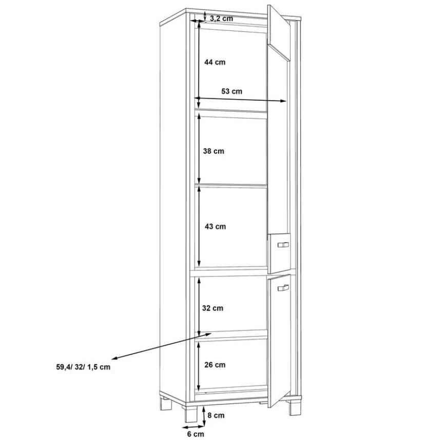 FORTE Vitrine Farida