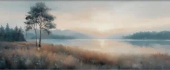 EUROART Bilder Mit Rahmen|Wandbild 50 x 120 cm Atmospheric Landscape X