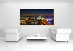 EUROART Wandbild 55 x 115 cm Cologne panorama II