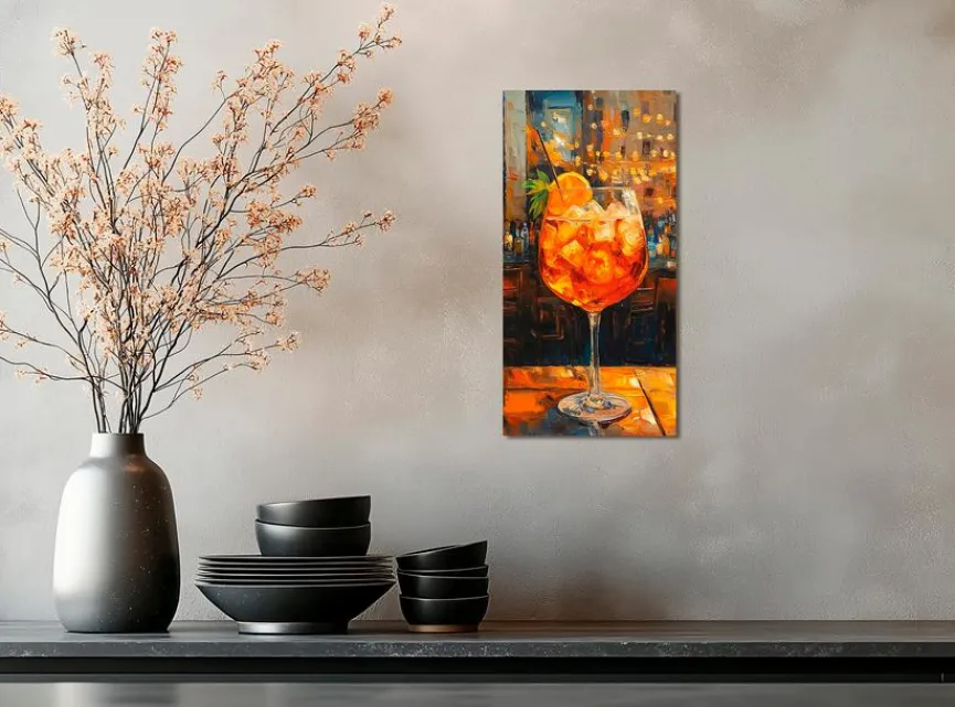 Discount Wandbild 20 x 40 cm Colourful Cocktails IX Bilder Ohne Rahmen