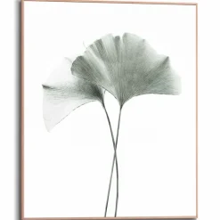 New Wandbild 40 x 50 cm Ginko Blatt Bilder Mit Rahmen|Bilder Nach Themen