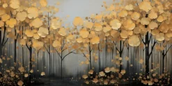 EUROART Wandbild 50 x 100 cm en Leaves III