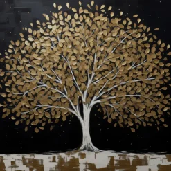 Wandbild 50 x 50 cm en Tree II Bilder Ohne Rahmen