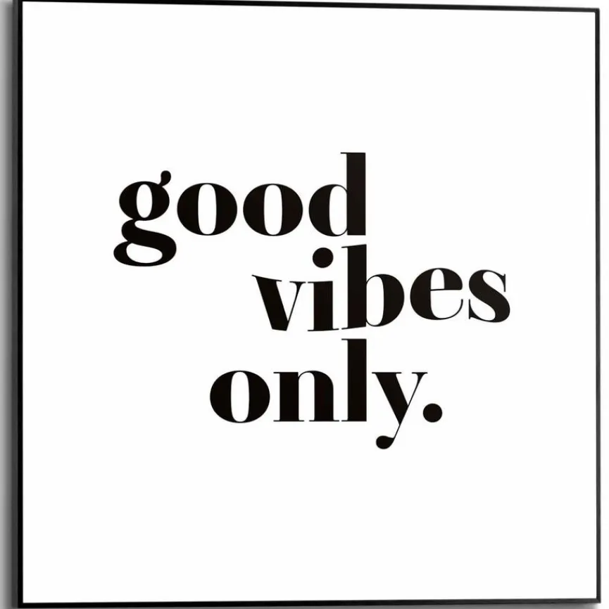 Reinders Bilder Mit Rahmen|Bilder Nach Themen|Wandbild 50 x 50 cm Good Vibes