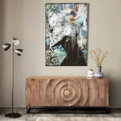 KARE DESIGN Wandbild 100 x 150 cm Lady Flower