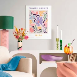 Reinders Bilder Mit Rahmen|Wandbild 30 x 40 cm Madrid Flower Market